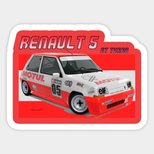 Renault 5 GT Turbo Sticker
